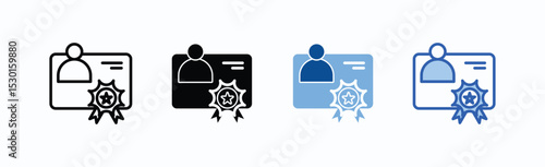 Cpa icon sheet multiple style collection isolated vector