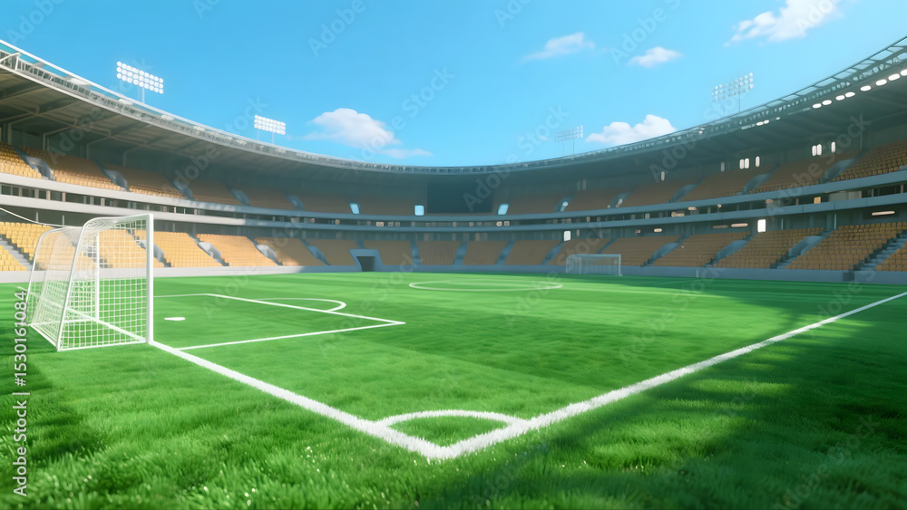 Fototapeta premium football stadium lights