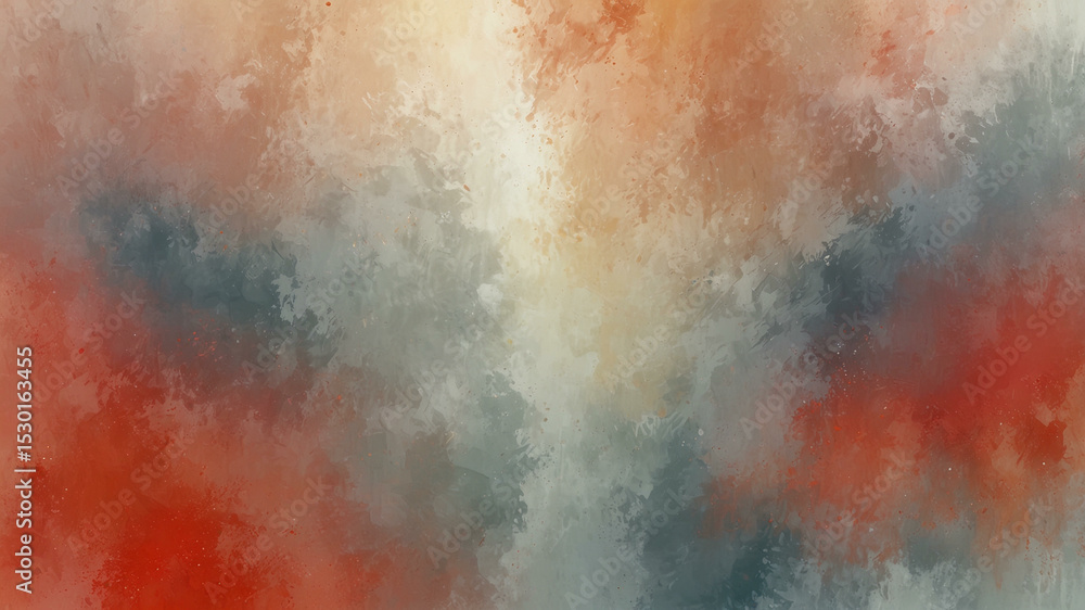 Fototapeta premium Modern Abstract Background with Warm Glow and Coral Accent