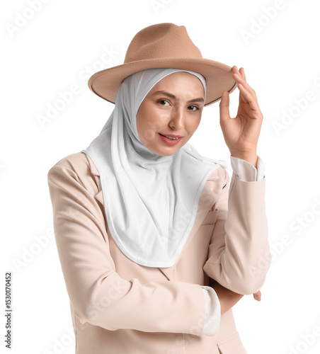 Stylish Muslim businesswoma...