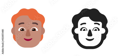 Person Light Brown Red Hair Emoji