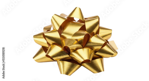 Shiny Golden Ribbon PNG for Gift Wrapping and Festive Decorations