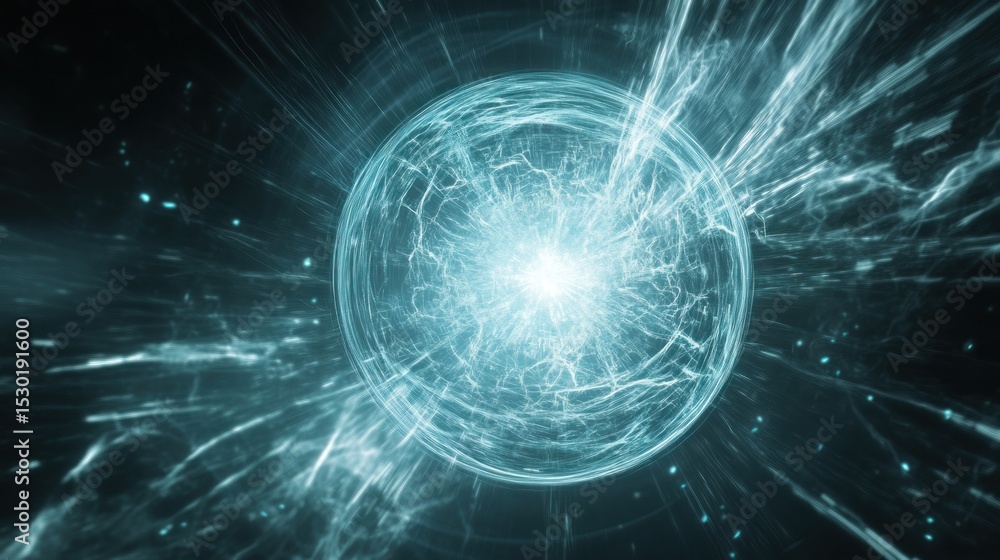 Abstract sphere of light Abstract sphere of light
