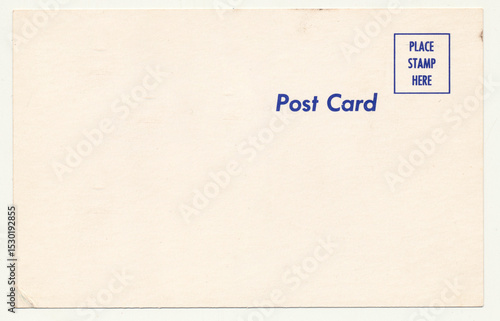 Vintage Postcard Back