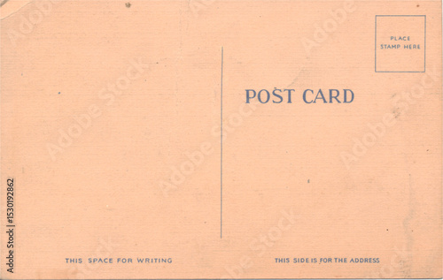 Vintage Postcard Back
