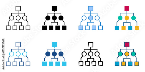 UML icon set multiple style collection 
