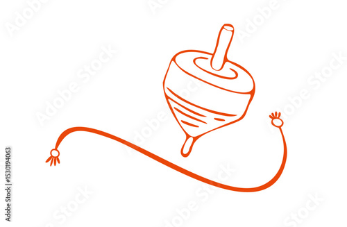 シンプルなコマのイラスト