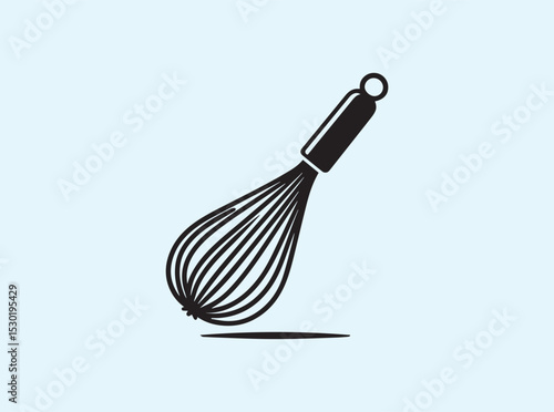 Silhouette of a Classic Wire Whisk