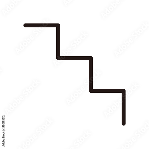 シンプルな階段だけのイラスト