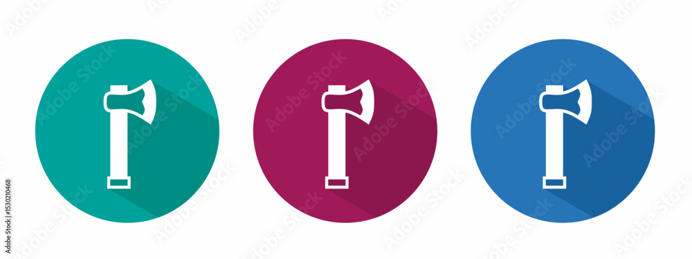 Icon for axe vector illustration in flat. Icon for axe vector illustration in flat.