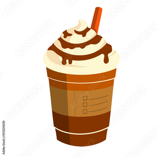 Espresso Frappe With Whipped Cream