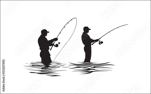 fishing on the river
