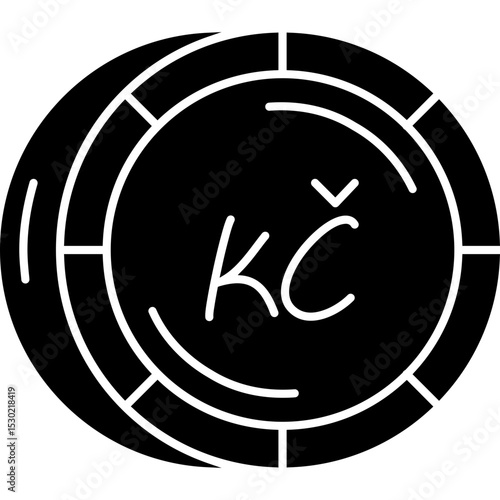 Czech Republic Koruna Coin Icon