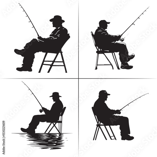 fisherman with fishing rod