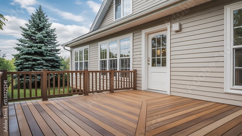 Stunning Composite Deck Design for Home Exterior