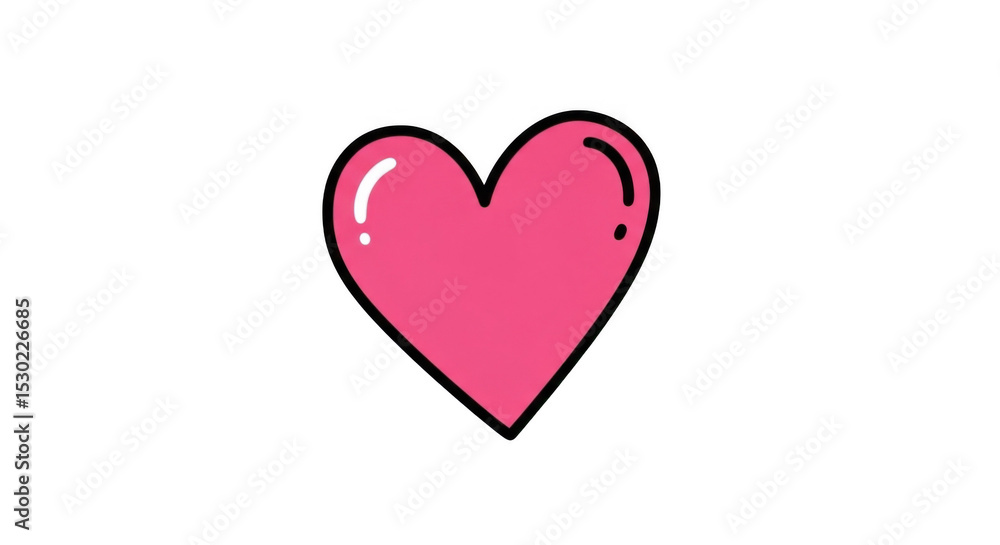 Pink Heart Graphic for Valentine's Day Transparent Background PNG Image Pink Heart Graphic for Valentine's Day Transparent Background PNG Image