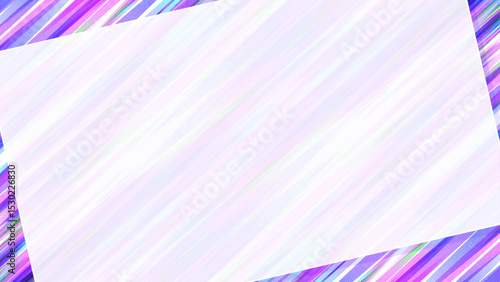 カラフルな斜線のあるフレーム背景