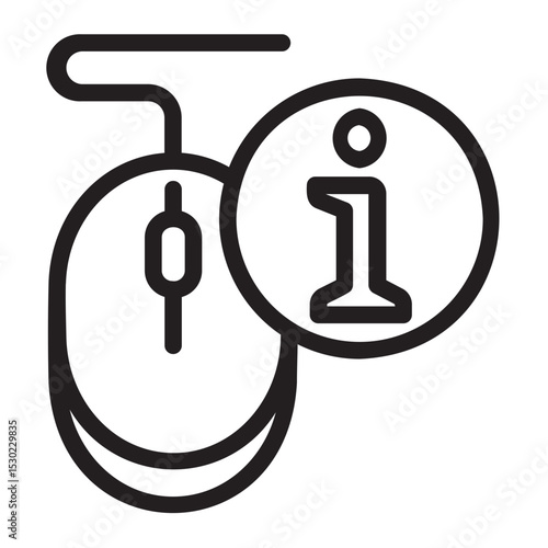 Mouse line icon