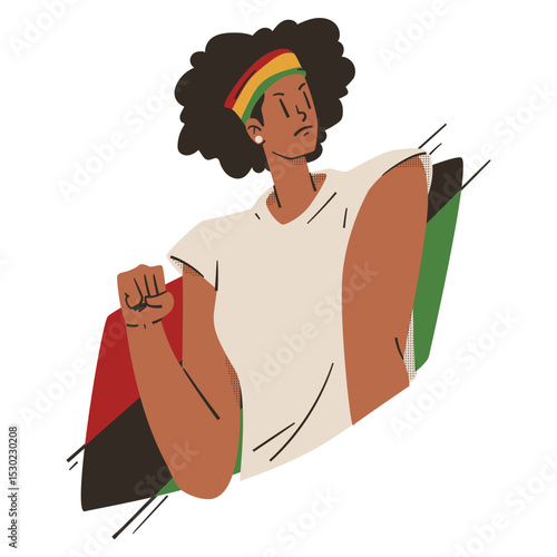 Juneteenth Woman with Headband