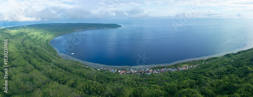 Quadro em tela Healthy coral reefs surround Binongko Island in Wakatobi National Park, off the coast of Sulawesi