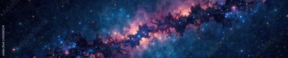 Naklejka premium Bright Auriga constellation dominates dark, star-studded night , starscape, universe