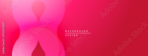 Abstract pink background. Overlapping shapes create soft gradients, modern design element. Minimalist aesthetic, vibrant color scheme.
