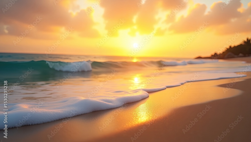 Obraz premium sunset at the beach