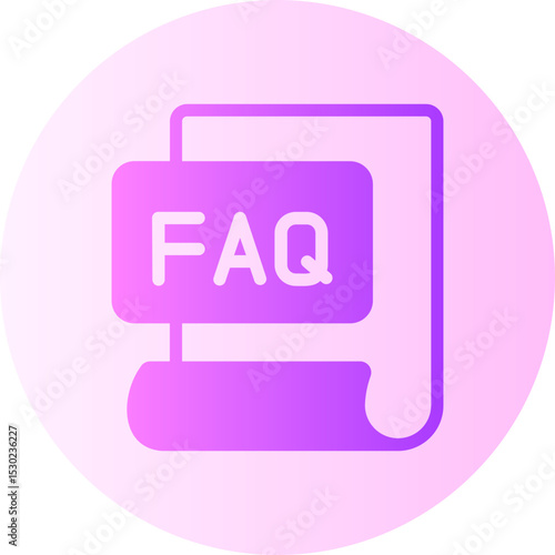 FAQ gradient icon