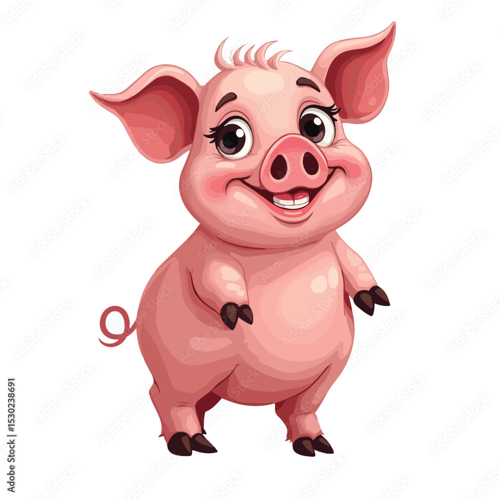 Hand drawn cartoon pig vector illustration
Hand drawn cartoon pig vector illustration
