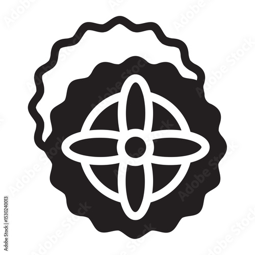 panettone glyph icon