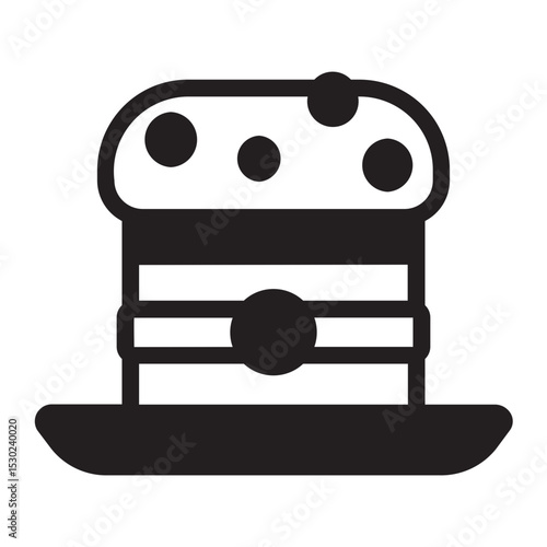 panettone glyph icon