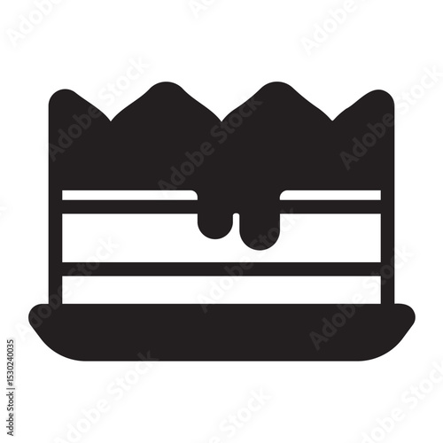 tiramisu glyph icon