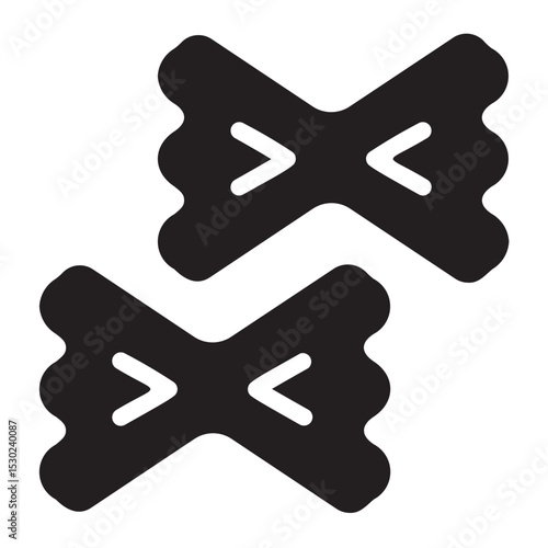 farfalle glyph icon