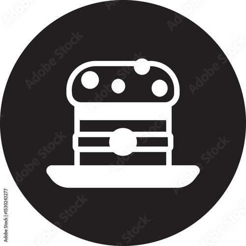 panettone glyph icon