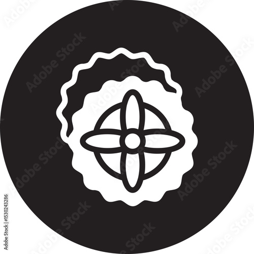 panettone glyph icon