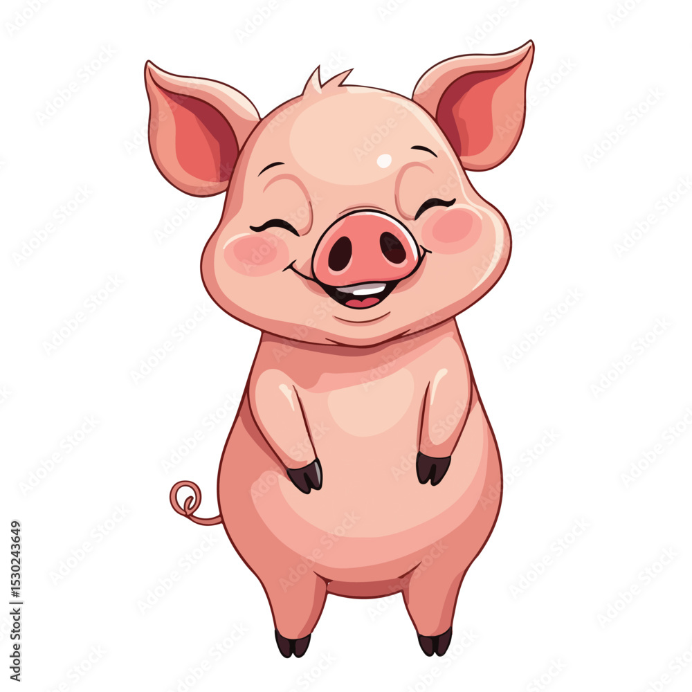 Hand drawn cartoon pig vector illustration
Hand drawn cartoon pig vector illustration