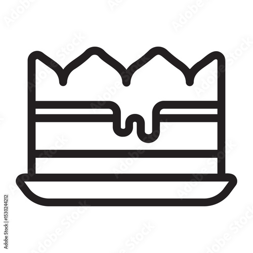 tiramisu line icon