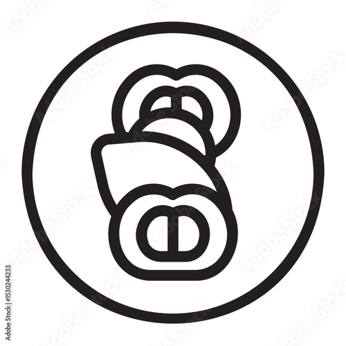 caprese line icon