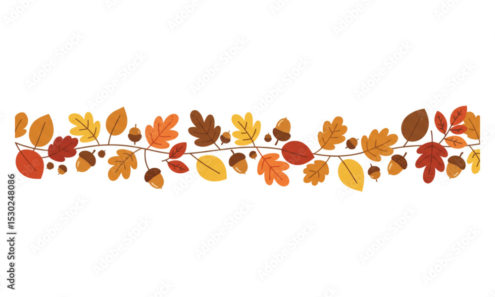 autumn leaves border