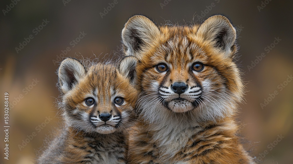 Fototapeta premium Cute Healing Animals Collection: Watercolor Hand-drawn Style Kittens Puppies Rabbits Pandas & Adorable Pets, Perfect for Children's Books, Phone Wallpapers, Posters, Creative Merchandise & Social Medi