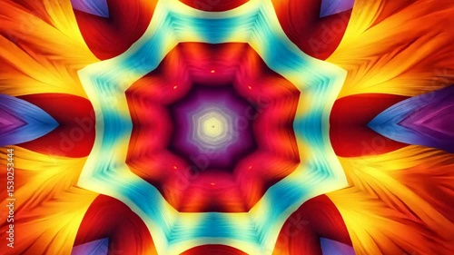 Vivid Kaleidoscope A Mesmerizing Display of Colors and Patterns in Motion