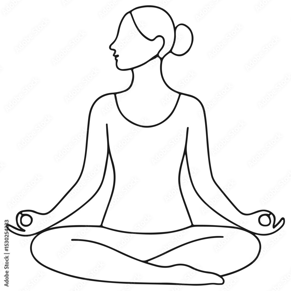 yoga girl vector illustration yoga girl vector illustration