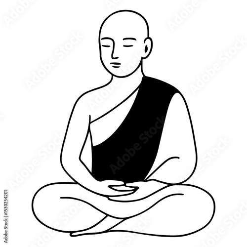 Vector illustration of people meditating: man, woman, and child in various yoga poses, including lotus