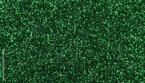 緑と黒色のグリッター背景。AIで生成