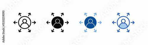 Capability icon sheet multiple style collection isolated vector