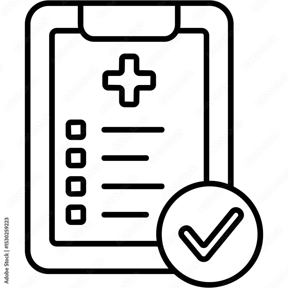 Fototapeta premium Medical Checkup Icon