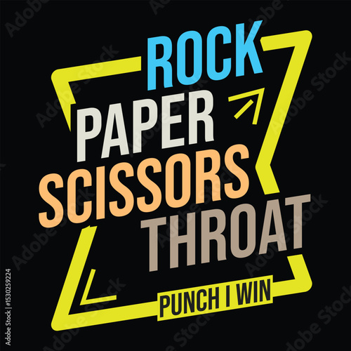 Rock Paper Scissors Throat Punch I Win