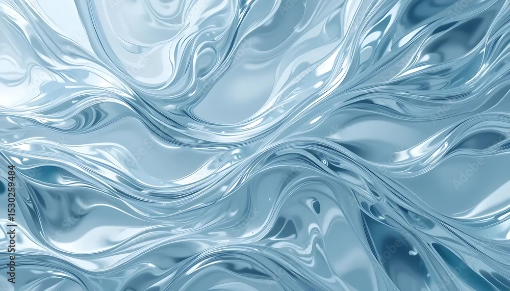 Abstract blue background with smooth lines and waves. 3d render illustration Abstract blue background with smooth lines and waves. 3d render illustration