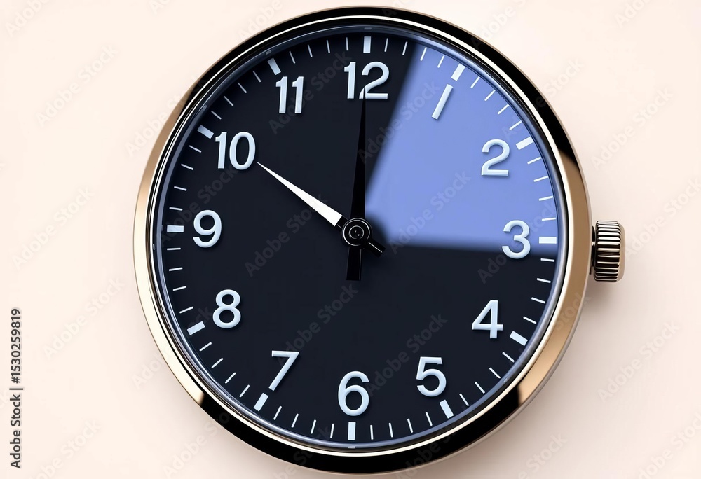 Realistic flat style clock face timer, classic design, business watch vector element, timer, simple Realistic flat style clock face timer, classic design, business watch vector element, timer, simple