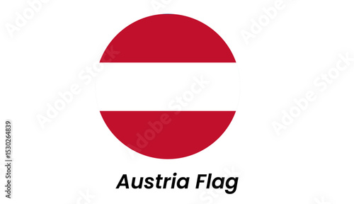 Austrian Flag: Circular Bicolor Design, Red and White Free Download Austrian Flag: Circular Bicolor Design, Red and White - GFXLoad